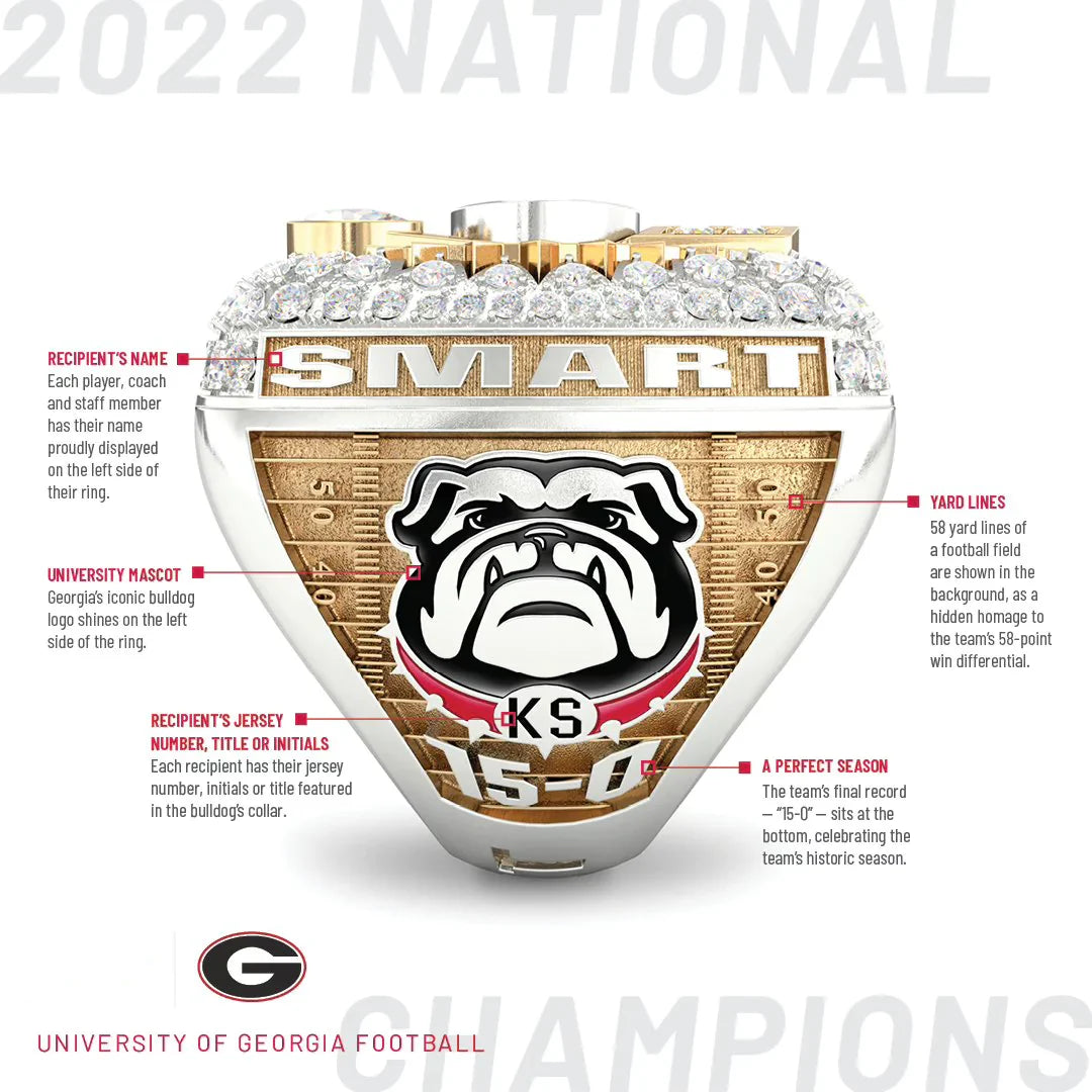 [Standard Series]2022 Georgia Bulldogs Football National Championship NCAA Ring