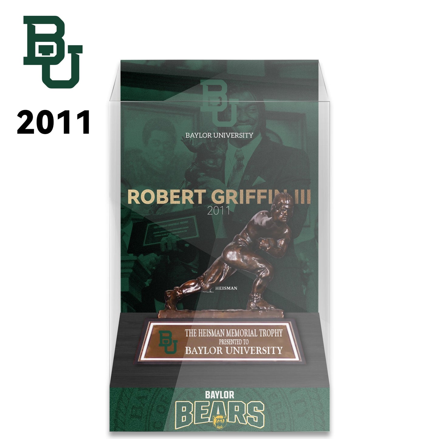 NCAA Heisman All Years 8cm Trophy Display Case