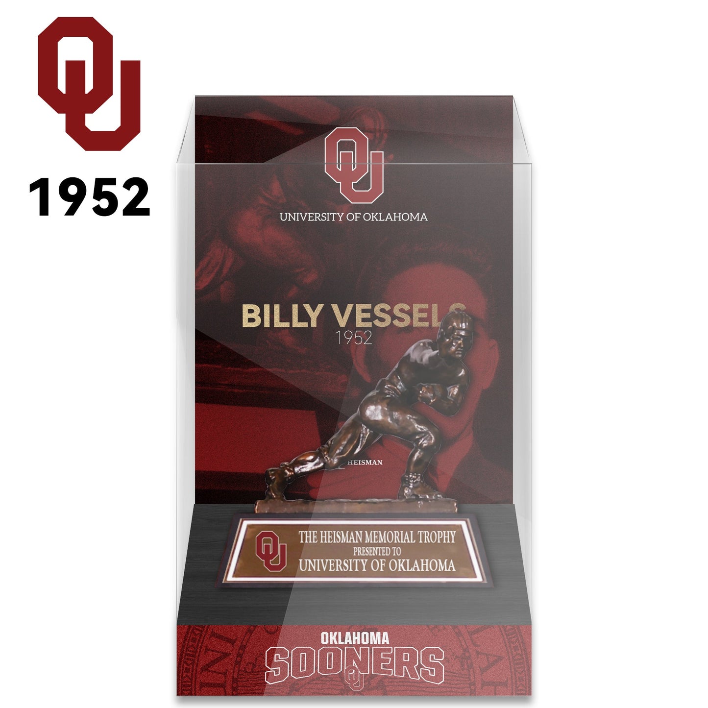 NCAA Heisman All Years 8cm Trophy Display Case