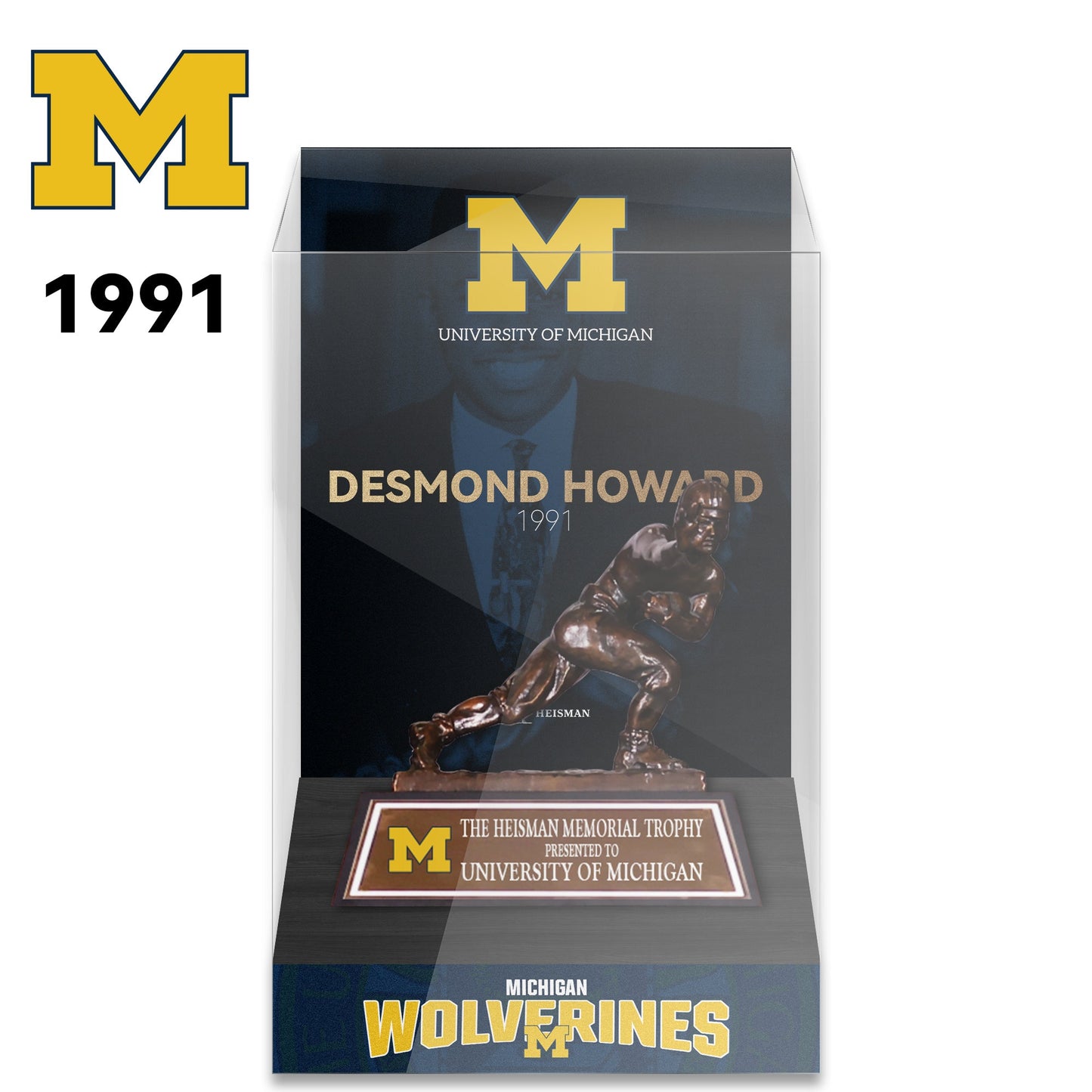 NCAA Heisman All Years 8cm Trophy Display Case