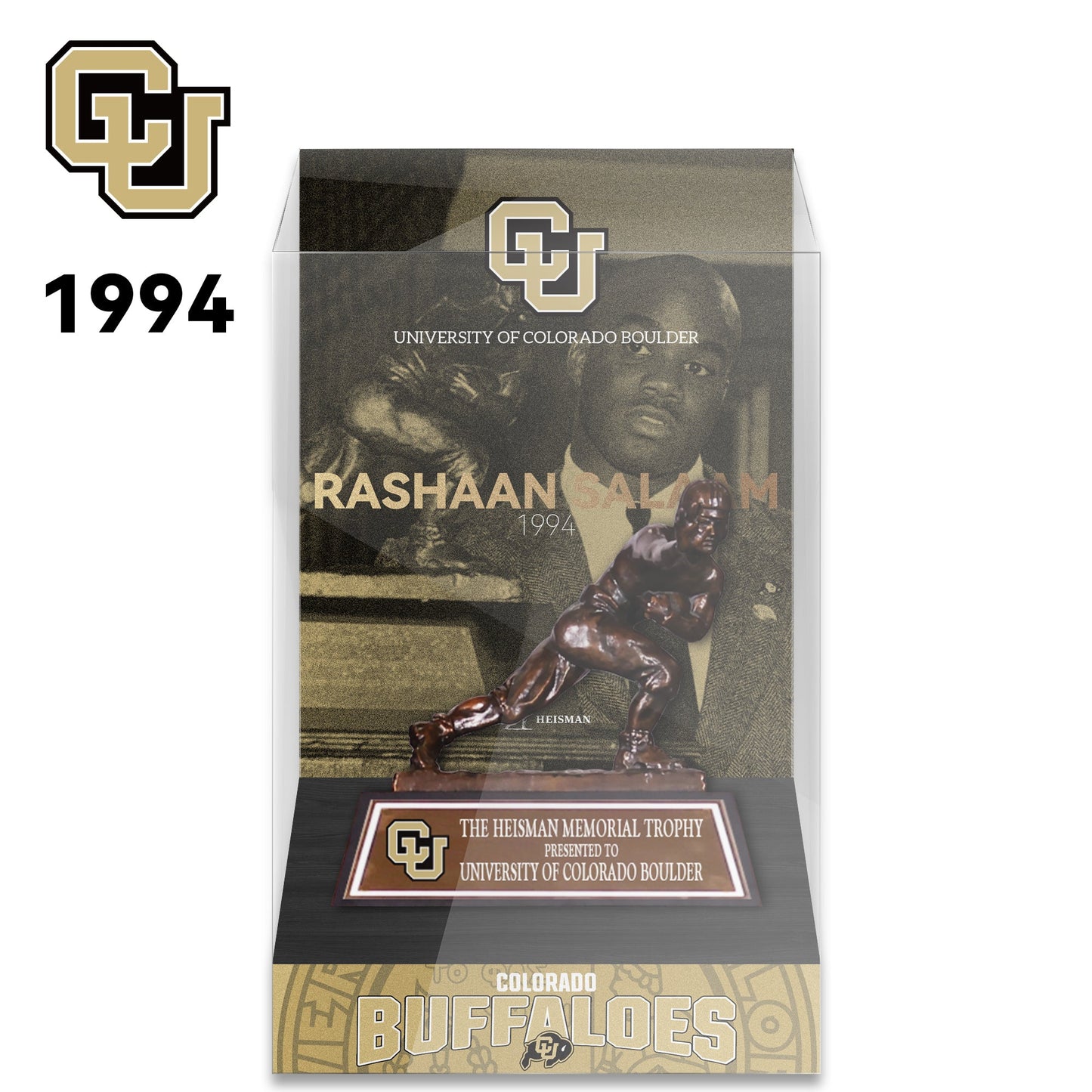 NCAA Heisman All Years 8cm Trophy Display Case