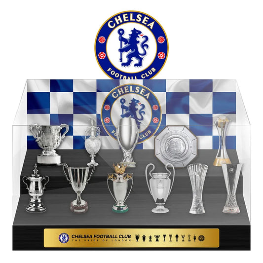 Chelsea Football Championship Trophy Display Case