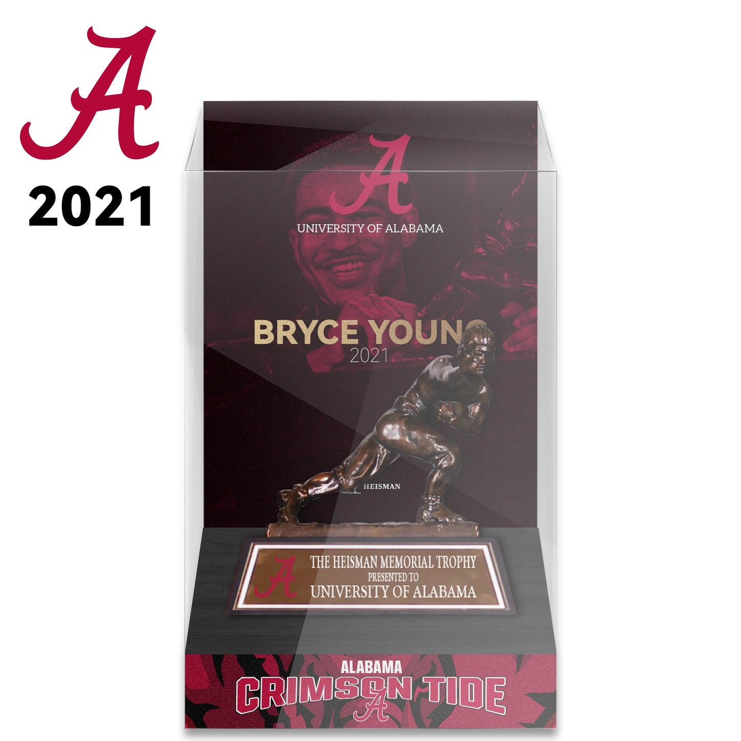 NCAA Heisman All Years 8cm Trophy Display Case