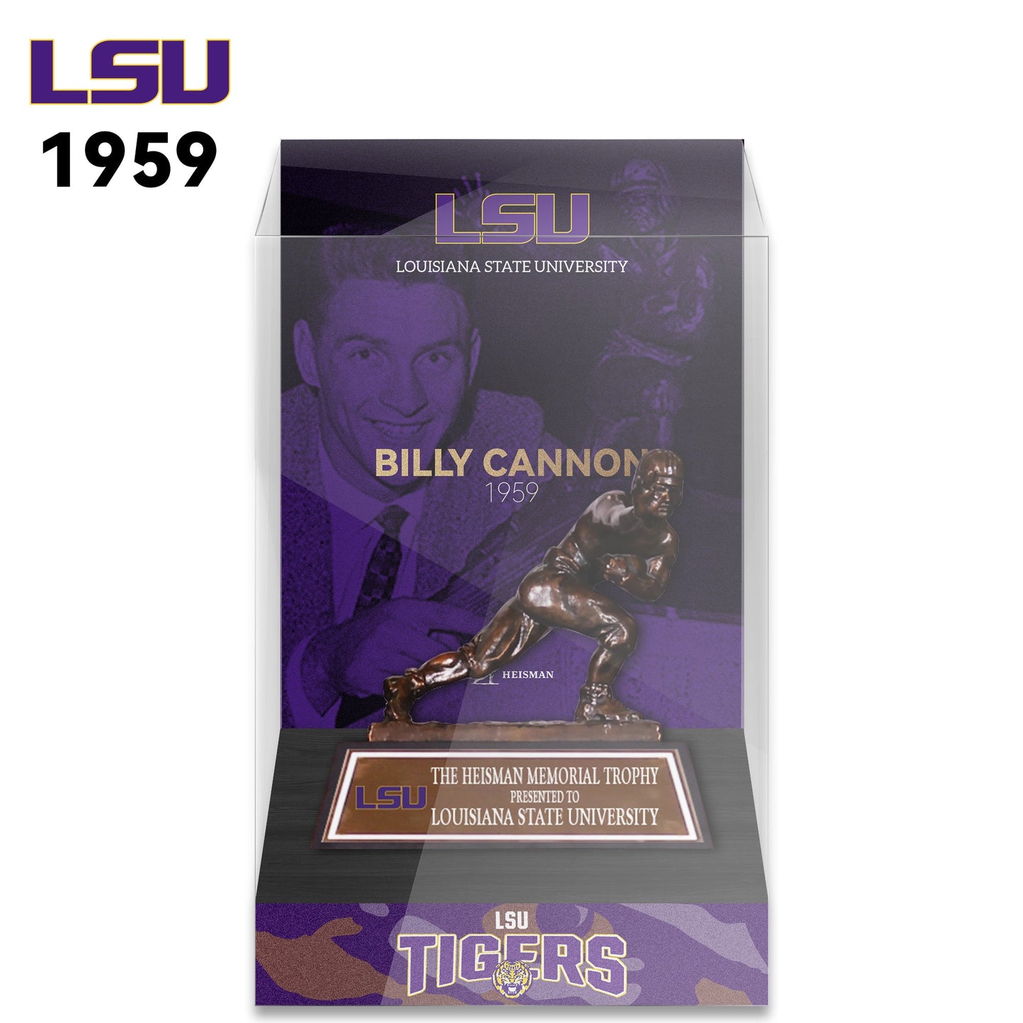 NCAA Heisman All Years 8cm Trophy Display Case