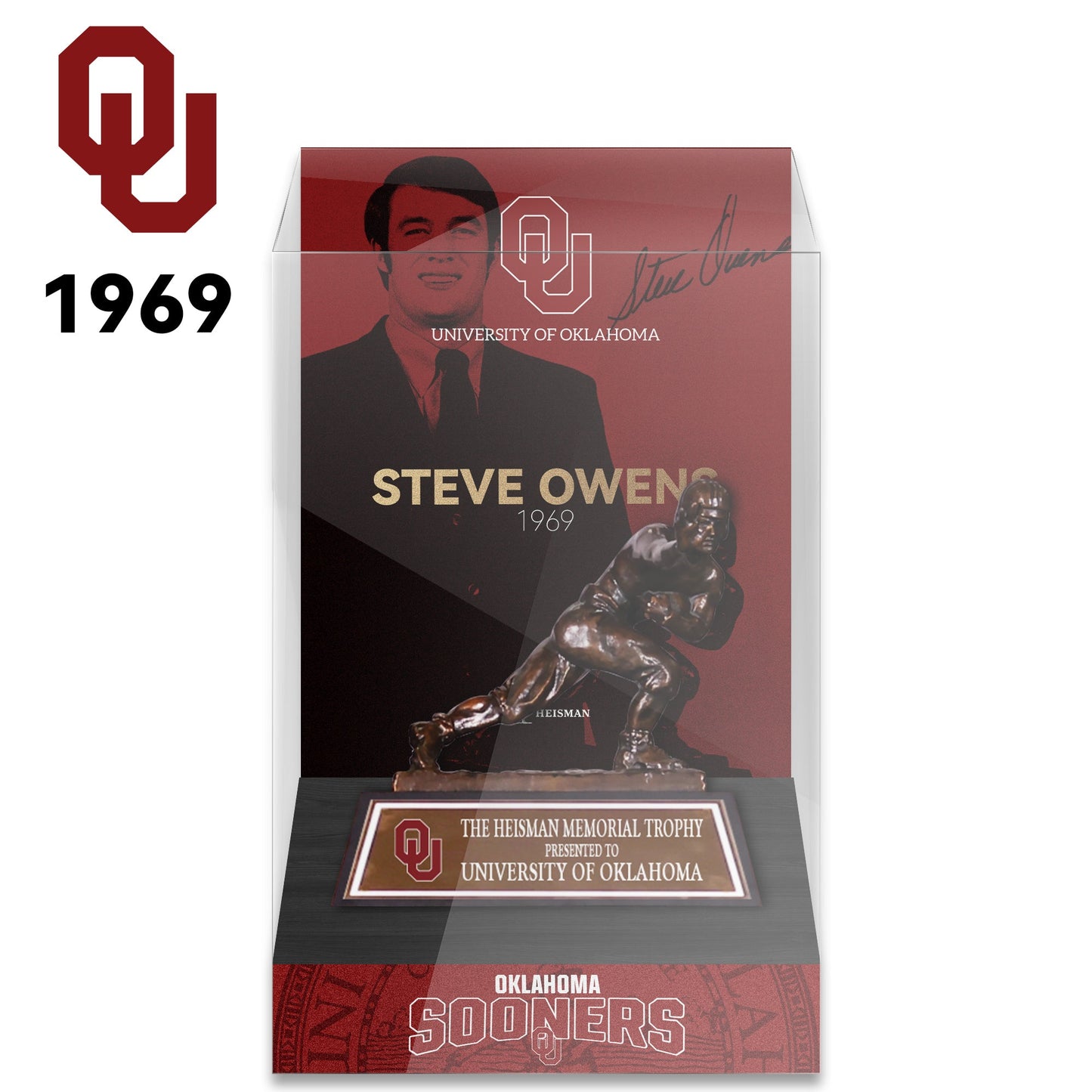 NCAA Heisman All Years 8cm Trophy Display Case
