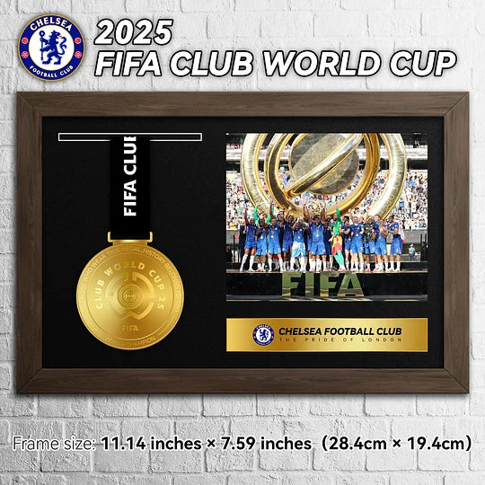 2025 Chelsea FIFA Club World Cup Medal Frame
