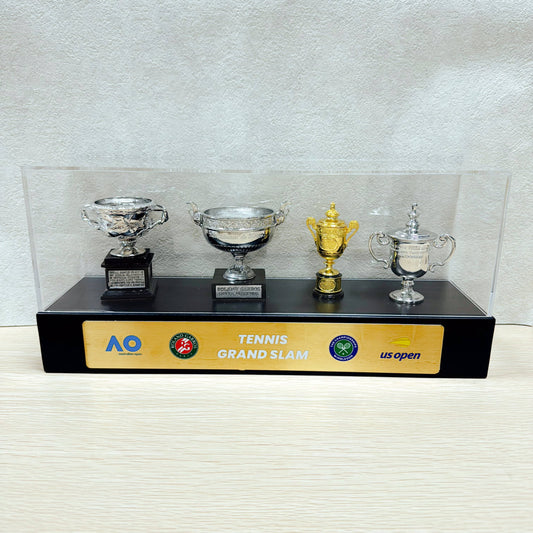 Tennis Trophy Box Men Grand Slam Set Metal Trophy Case