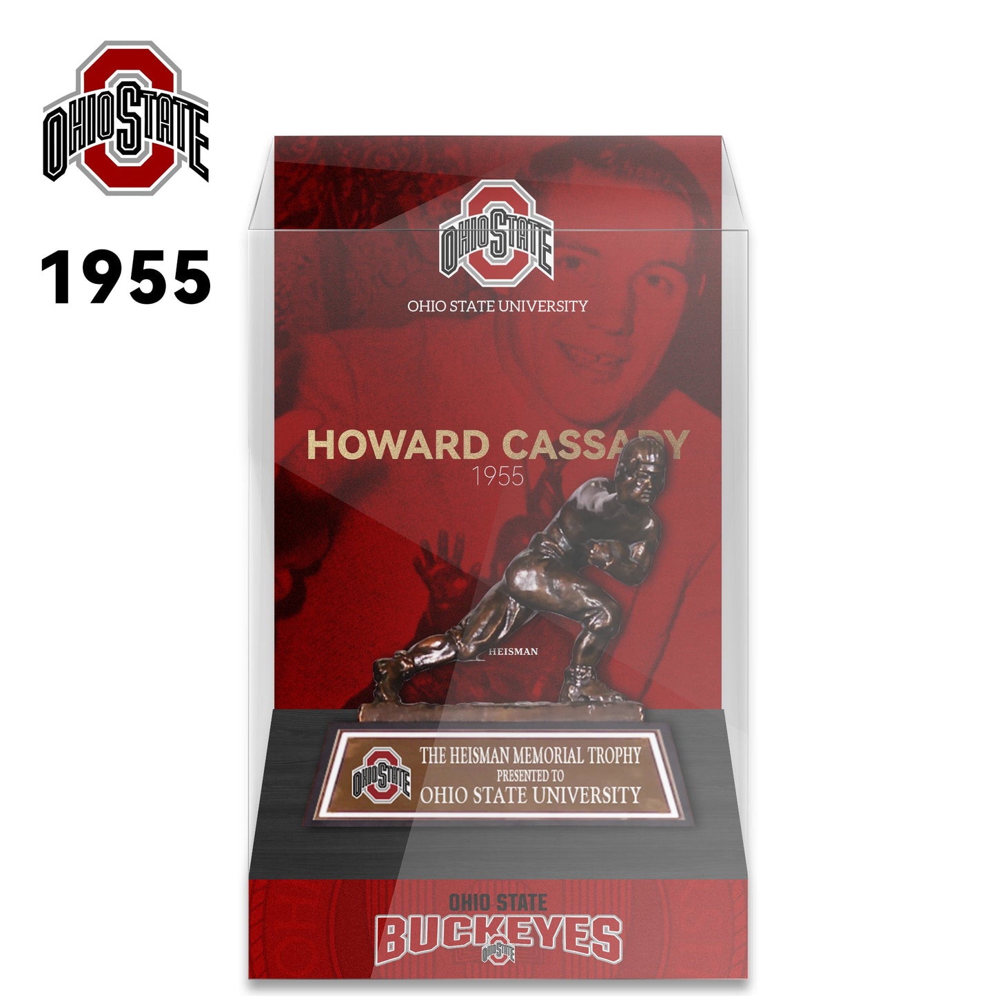 NCAA Heisman All Years 8cm Trophy Display Case