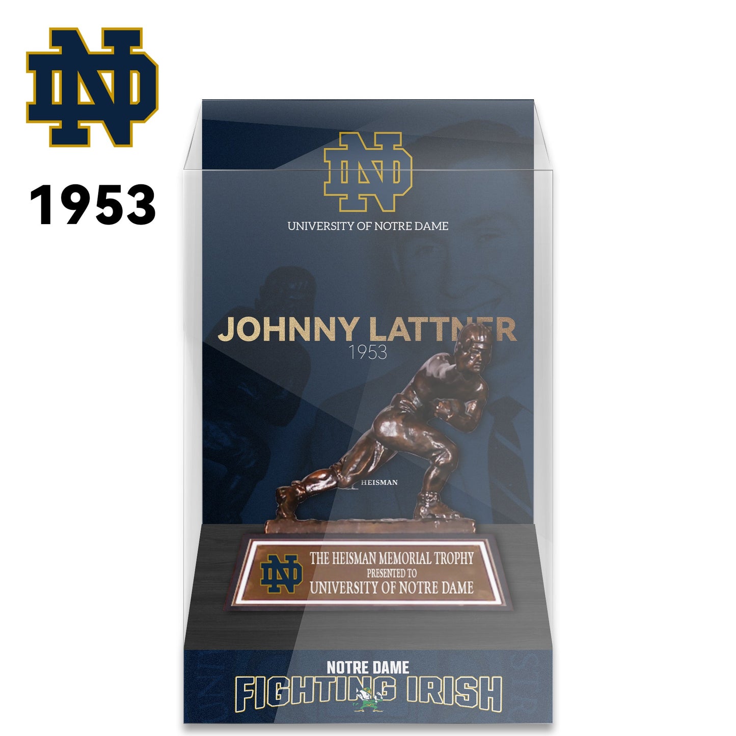 NCAA Heisman All Years 8cm Trophy Display Case