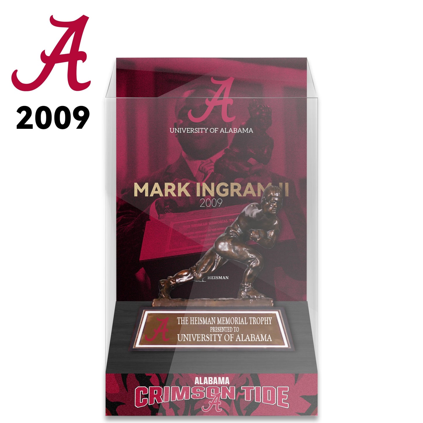 NCAA Heisman All Years 8cm Trophy Display Case