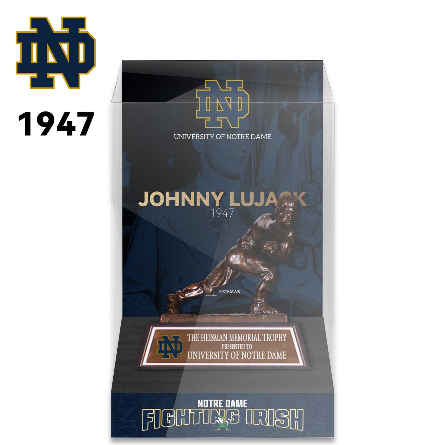 NCAA Heisman All Years 8cm Trophy Display Case