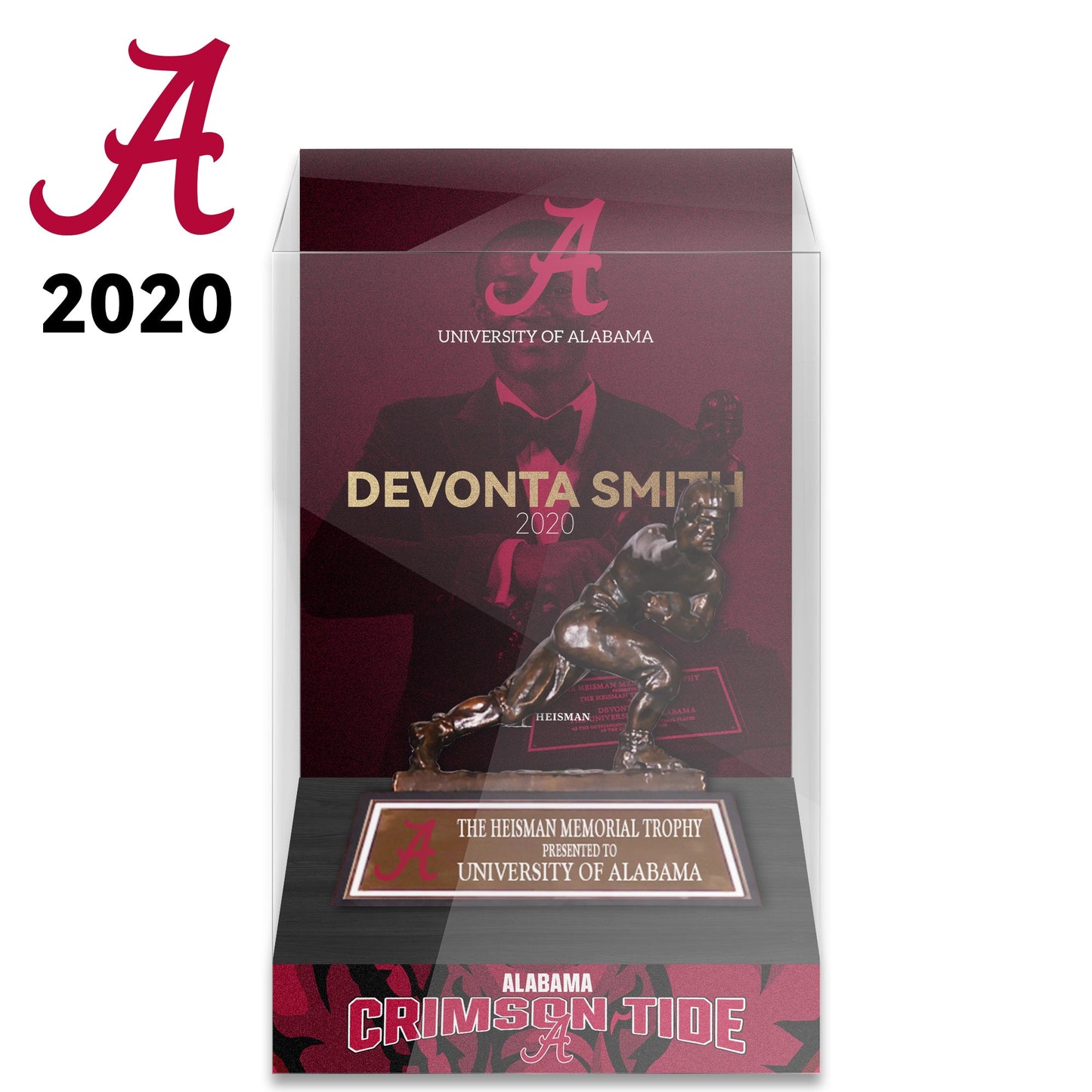NCAA Heisman All Years 8cm Trophy Display Case