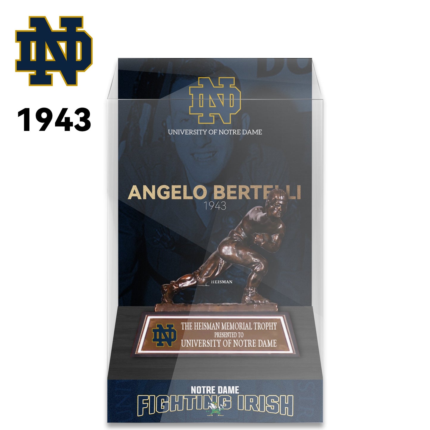 NCAA Heisman All Years 8cm Trophy Display Case