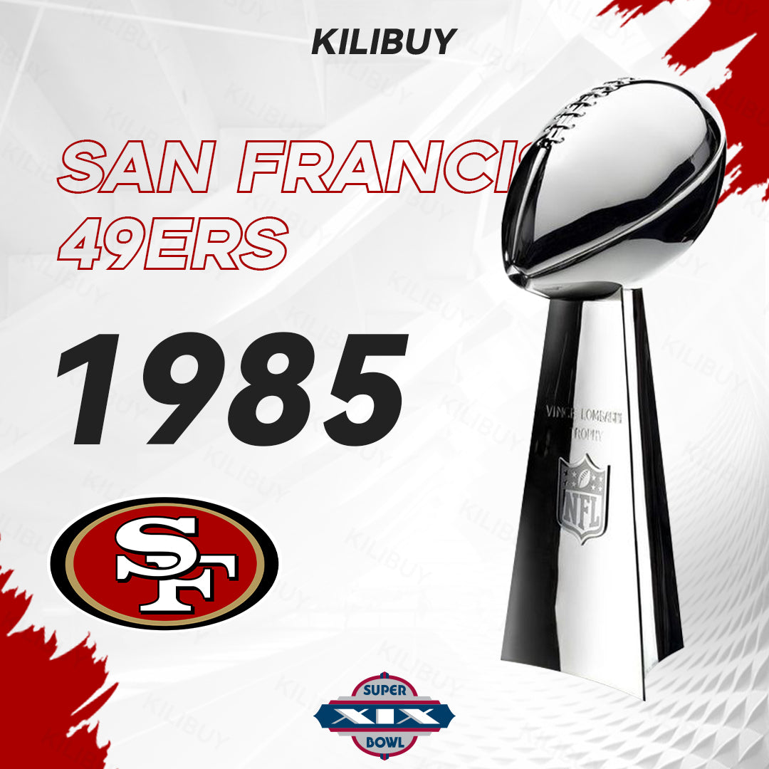 [NFL]1985 Vince Lombardi Trophy, Super Bowl 19, XIX San Francisco 49ers