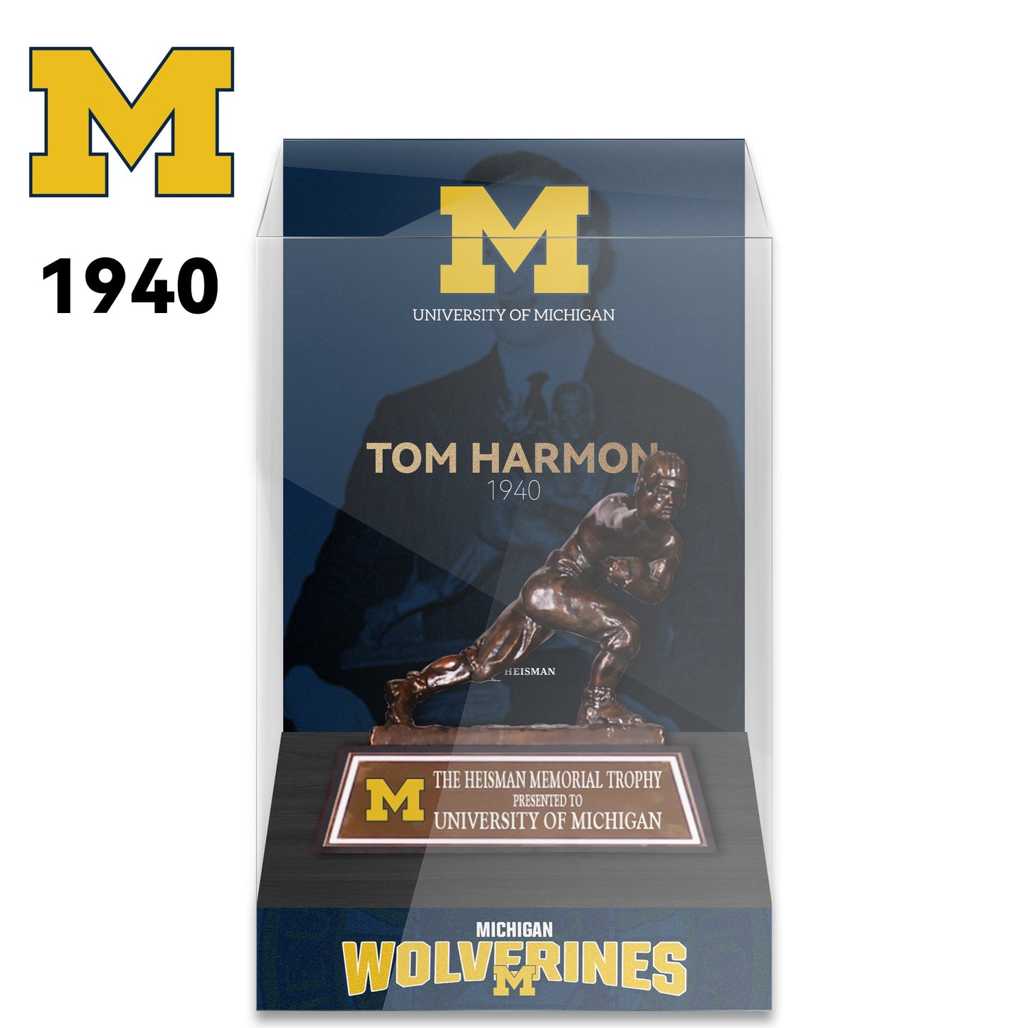 NCAA Heisman All Years 8cm Trophy Display Case
