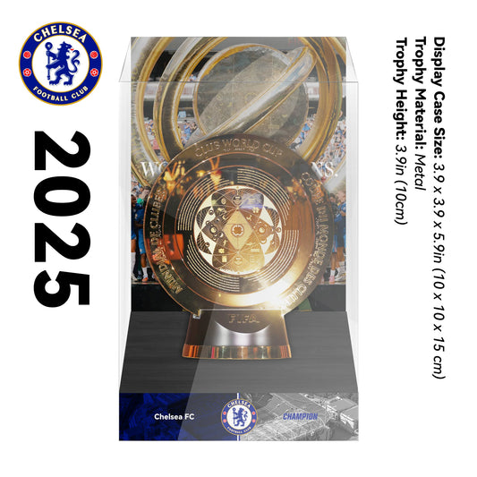 Chelsea 2025 FIFA Club World Cup Championship Trophy Display Case