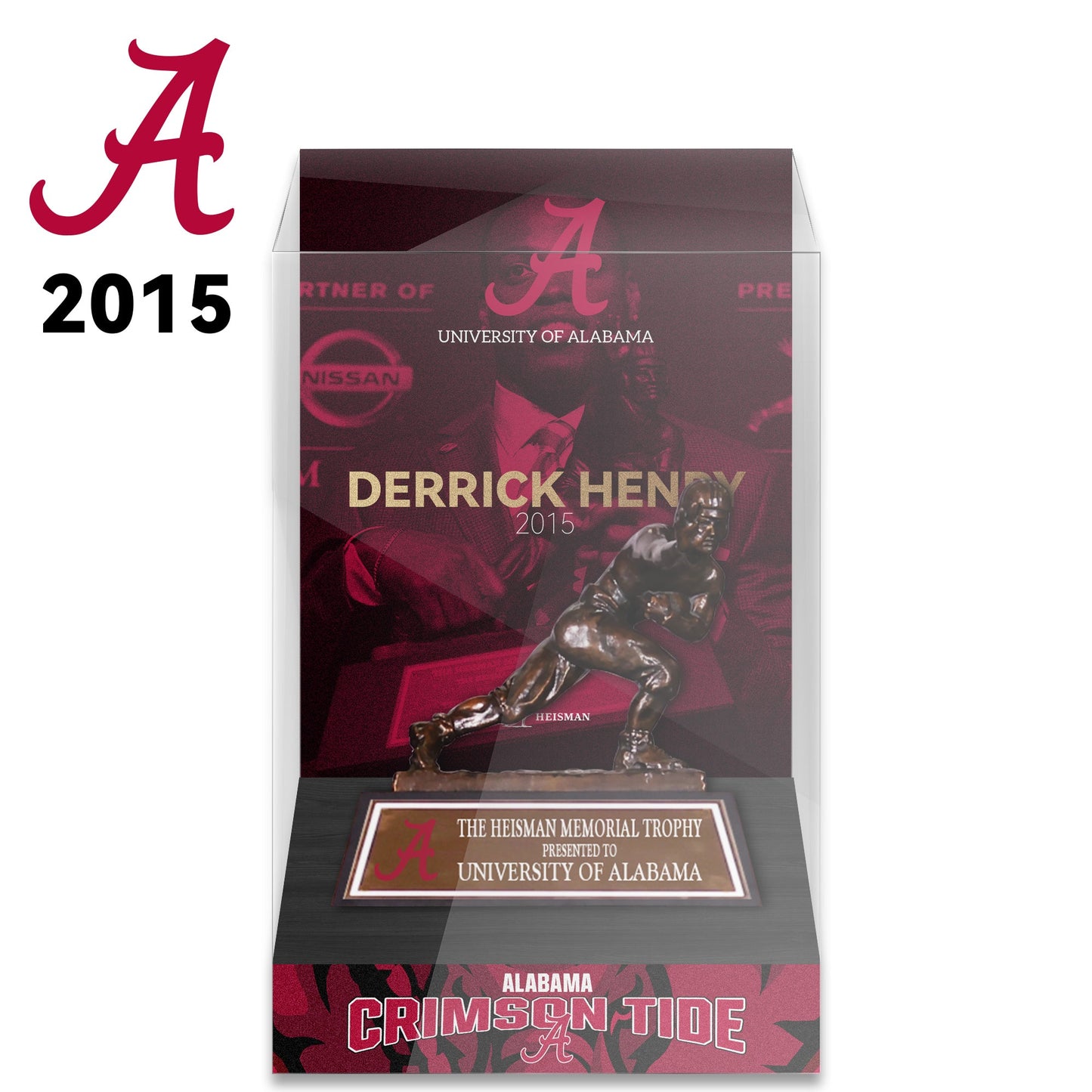 NCAA Heisman All Years 8cm Trophy Display Case